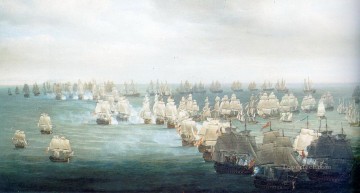 Buque de guerra Painting - Guerra del Mar de Trafalgar
